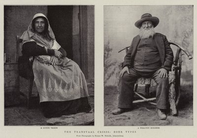 A transzváli válság, búr típusok alkotó: English Photographer