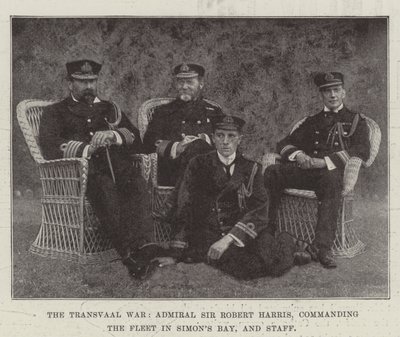A transzvaali háború, Sir Robert Harris admirális, a Simons-öbölbeli flottának parancsnoka és a személyzet alkotó: English Photographer