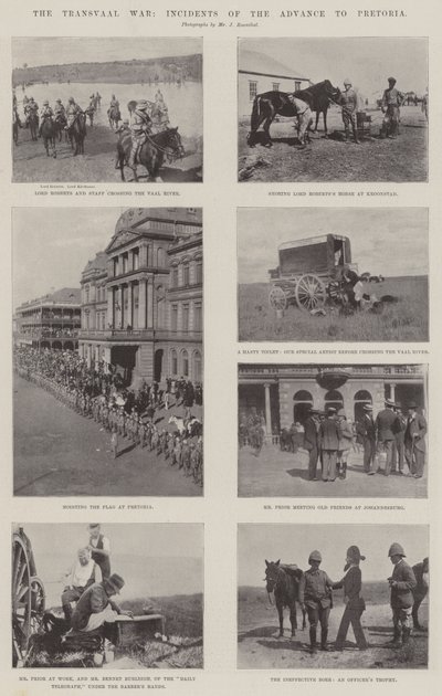 A transzvaali háború, a Pretoriába való előrenyomulás eseményei alkotó: English Photographer