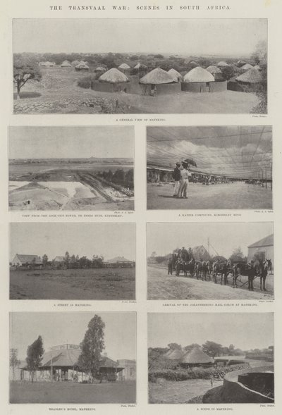 A transzvaali háború, jelenetek Dél-Afrikában alkotó: English Photographer