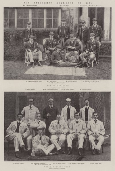 Az 1901-es egyetemi hajóverseny alkotó: English Photographer