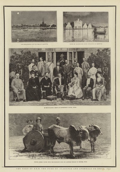 HRH, Clarence és Avondale herceg látogatása Indiában, 1890 alkotó: English Photographer
