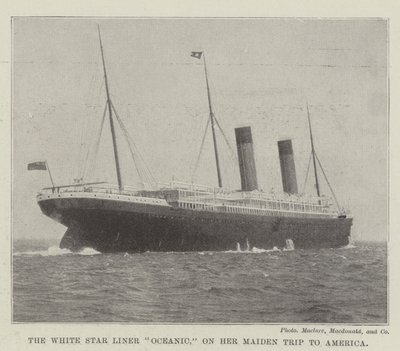 A White Star Liner Oceanic amerikai leánykori utazásán alkotó: English Photographer
