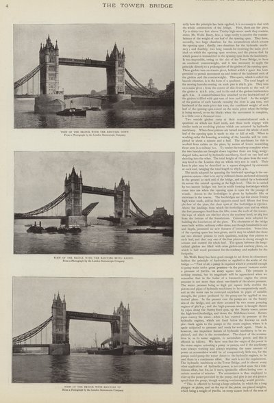 A Tower Bridge építése, London alkotó: English Photographer