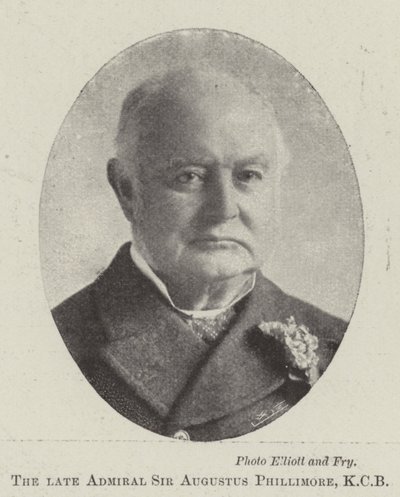 A néhai Sir Augustus Phillimore admirális, KCB alkotó: English Photographer