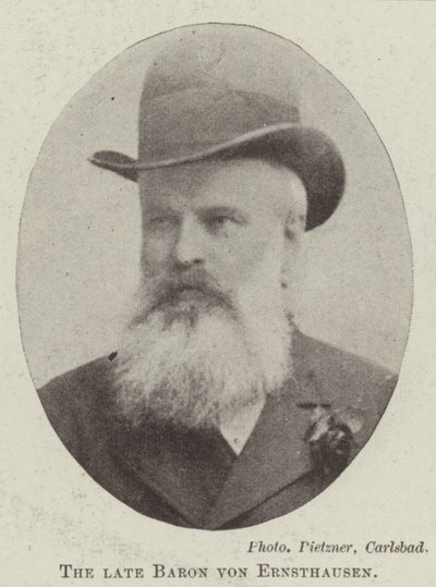 A néhai von Ernsthausen báró alkotó: English Photographer
