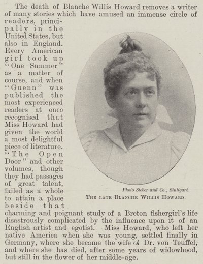 A néhai Blanche Willis Howard alkotó: English Photographer