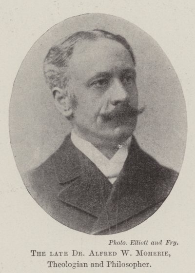 A néhai Dr Alfred W Momerie, teológus és filozófus alkotó: English Photographer