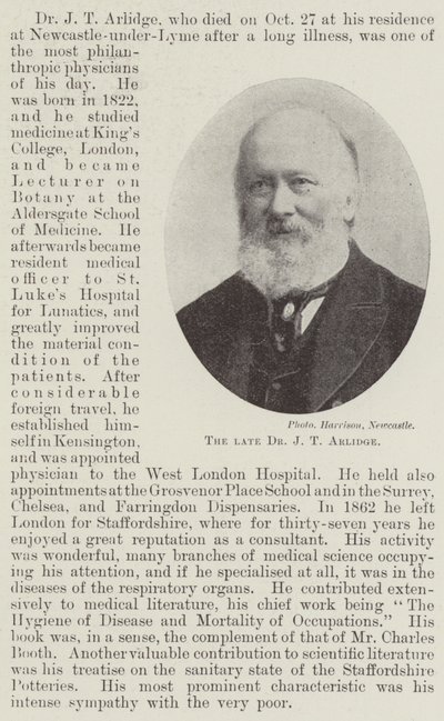 A néhai Dr. J. T. Arlidge alkotó: English Photographer