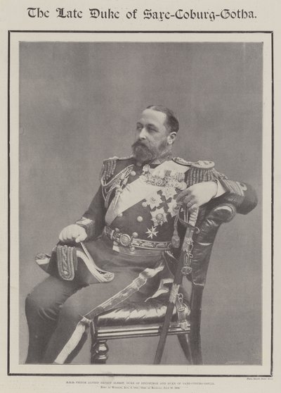 Szász-Coburg-Gotha néhai hercege alkotó: English Photographer