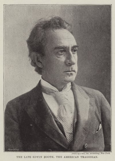 A néhai Edwin Booth, az amerikai tragédiaíró alkotó: English Photographer
