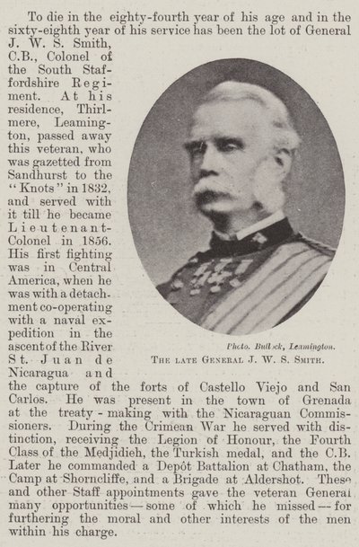 A néhai J W S Smith tábornok alkotó: English Photographer