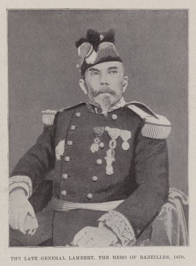 A néhai Lambert tábornok, Bazeilles hőse, 1870 alkotó: English Photographer