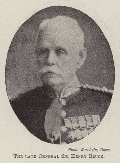 A néhai Sir Henry Bruce tábornok alkotó: English Photographer