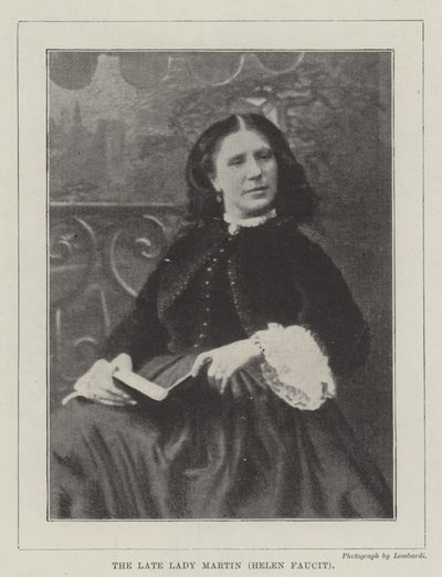 A néhai Lady Martin (Helen Faucet) alkotó: English Photographer