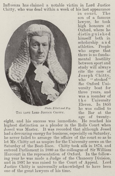 A néhai Lord Justice Chitty alkotó: English Photographer