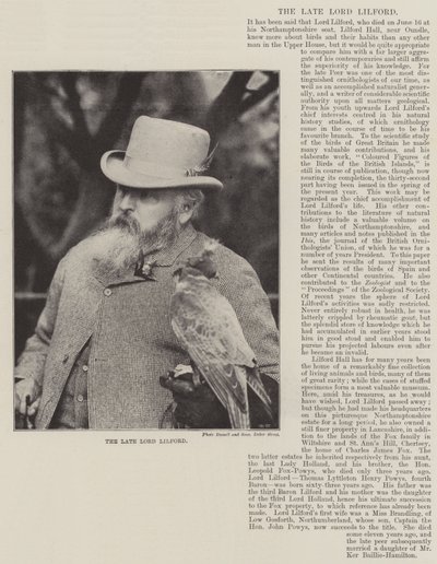 A néhai Lord Lilford alkotó: English Photographer