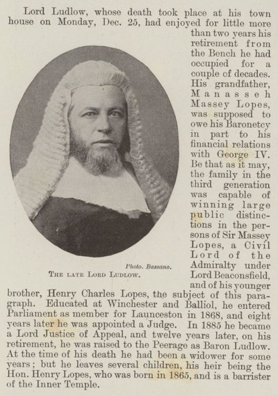 A néhai Lord Ludlow alkotó: English Photographer