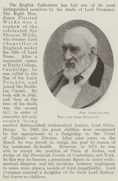 A néhai Lord Penzance alkotó: English Photographer