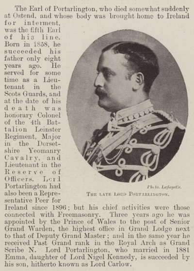 A néhai Lord Portarlington alkotó: English Photographer
