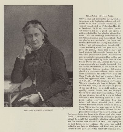 A néhai Madame Schumann alkotó: English Photographer