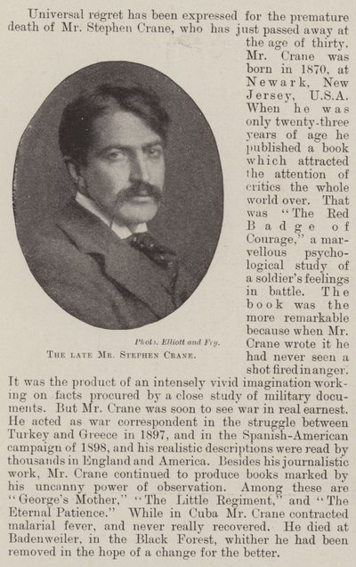 A néhai Stephen Crane alkotó: English Photographer
