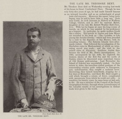 A néhai Theodore Bent úr alkotó: English Photographer