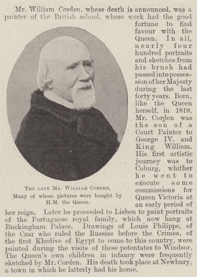 A néhai William Corden, akinek sok képét HM, a királynő vásárolta meg alkotó: English Photographer
