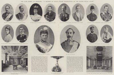Dánia néhai királynője, a királyok anyja, a dán királyi ház három nemzedéke alkotó: English Photographer