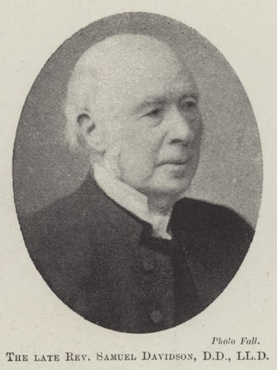 A néhai tiszteletes Samuel Davidson, DD, LLD alkotó: English Photographer