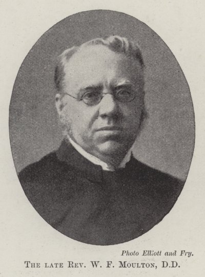 A néhai tiszteletes W F Moulton, DD alkotó: English Photographer