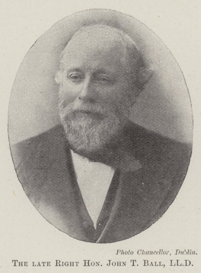 A néhai Right Honorable John T Ball, LLD alkotó: English Photographer