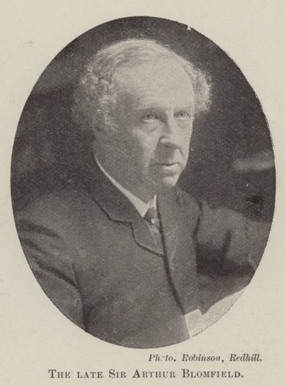 A néhai Sir Arthur Blomfield alkotó: English Photographer