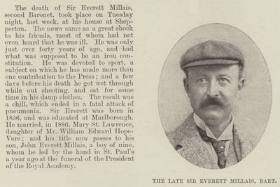 A néhai Sir Everett Millais, Baronet alkotó: English Photographer