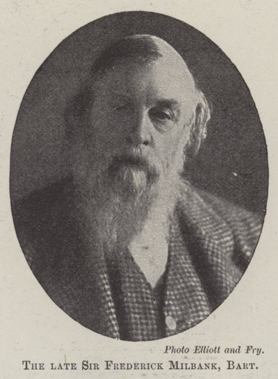 A néhai Sir Frederick Milbank, Baronet alkotó: English Photographer