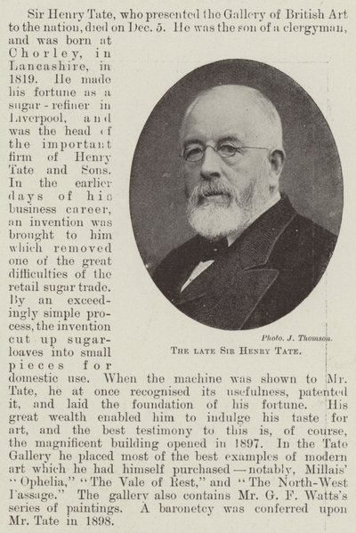 A néhai Sir Henry Tate alkotó: English Photographer