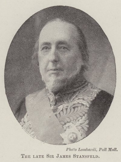 A néhai Sir James Stansfeld alkotó: English Photographer