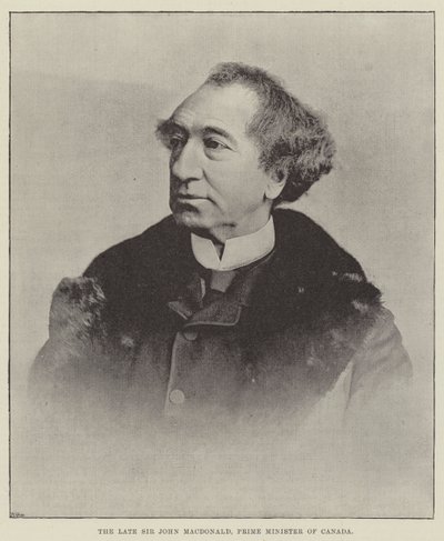 A néhai Sir John Macdonald, Kanada miniszterelnöke alkotó: English Photographer