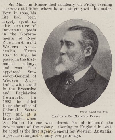 A néhai Sir Malcolm Fraser alkotó: English Photographer