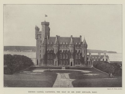 Thurso kastély, Caithness, Sir John Sinclair, Baronet székhelye alkotó: English Photographer