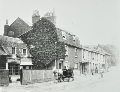 Tottenham Lane, Hornsey: homlokzati magasságok, 1890 körül alkotó: English Photographer
