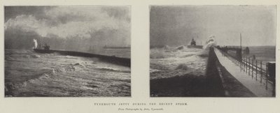 Tynemouth mólója a legutóbbi vihar idején alkotó: English Photographer