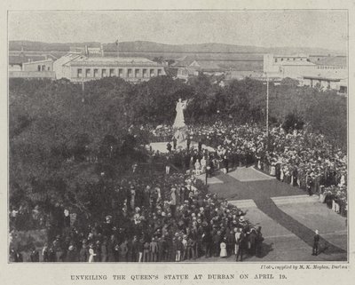 Április 19-én a Királynő-szobor leleplezése Durbanban alkotó: English Photographer