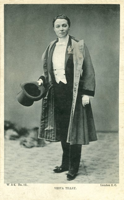 Vesta Tilley (f/w fotó) alkotó: English Photographer