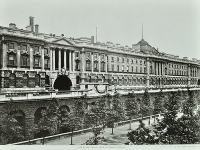 Victoria Embankment, Westminster LB: Somerset House, magasság a Victoria Embankment felé, 1896 alkotó: English Photographer