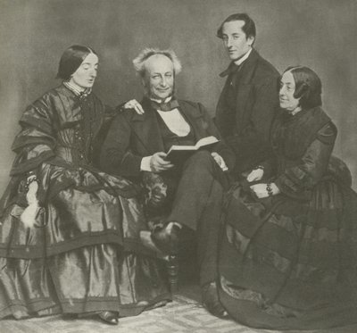 Viktoriánus családi csoport, 1857 alkotó: English Photographer