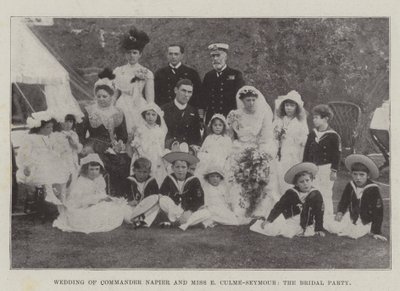 Napier parancsnok és Miss E Culme-Seymour esküvője, a násznép alkotó: English Photographer