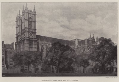 Westminster Abbey, a Deans Gardenből alkotó: English Photographer