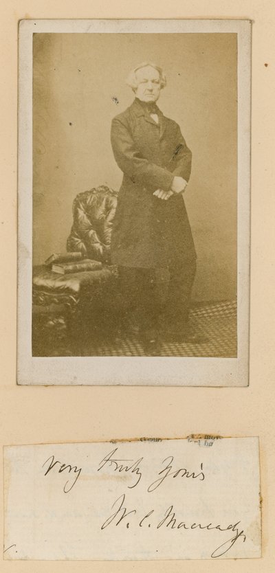 William Macready, színész alkotó: English Photographer