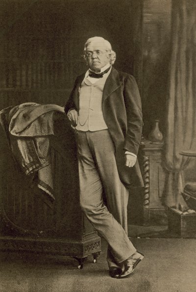 William Makepeace Thackeray angol író és szatirikus (f/w fotó) alkotó: English Photographer